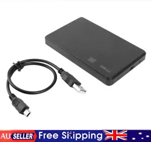 2.5" Hard Drive SATA to USB 2.0 Caddy Enclosure Box (LS56) Laptop HDD SSD SSHD - Picture 1 of 5