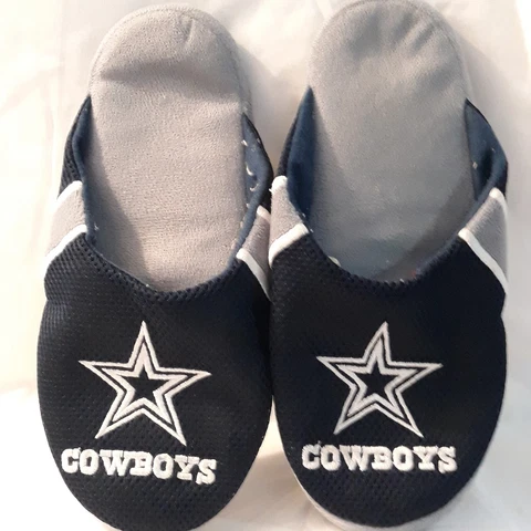 Dallas Cowboys Logo Exclusive Slide Slip on House shoes11.5 size Worn once ToBig Cover