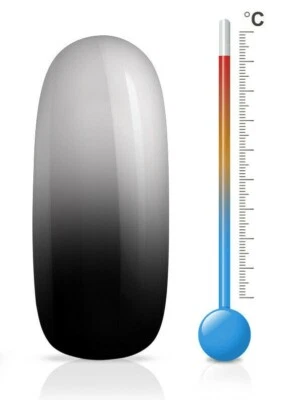 Jolifin LAVENI Shellac Gellack - Thermo black-grey 10ml UV/LED - Bild 1 von 4