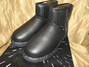 UGG STAR WARS DARTH VADER BLACK LEATHER SHEEPSKIN BOOTS, US 15 (EU49.5 ~NIB - Picture 1 of 8