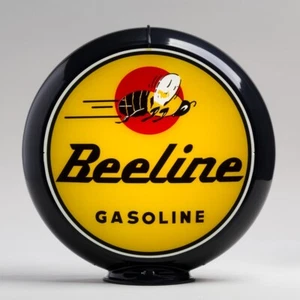 Beeline Gasoline 13.5" Gas Pump Globe w/ Black Plastic Body (G241) - Picture 1 of 1