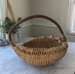 Antiker japanischer rustikaler Vintage Gesäß/Melonenkorb - Bild 1 von 8