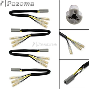 Conectores adaptadores de luz de motocicleta 4 piezas para Suzuki GSXR/GSF/SV Yamaha YZF-R/FZ - Imagen 1 de 9