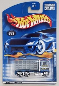 HOT WHEELS FORD STAKE BED DIE-CAST VEHICLE COLLECTOR NO. 228 MATTEL 2001