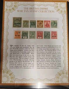 The British Empire War Tax Stamp Collection - Picture 1 of 3