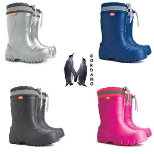 Demar Mammut Kleinkind Gummistiefel Wolle gefüttert Kinder Jungen Mädchen Winter - Bild 1 von 8