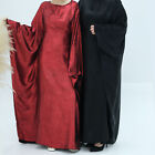 Kaftan Women Muslim Abaya Loose Patry Gown Dubai Robe Batwing Sleeve Islam Burqa