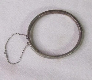 Brazalete británico de plata esterlina de 1853 con sello José Smith & Sons Birmingham - Imagen 1 de 5