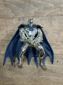 1994 Deluxe Silver Knight Batman Figure Metallic Chrome Armor works - Picture 1 of 8