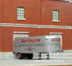 HO 1:87 Sylvan Scala Models # LH-101 Burlington 26' Set di decalcomanie per rimorchio - Foto 1 di 1