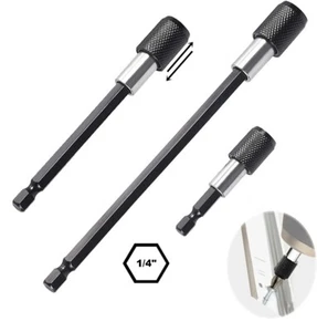 SET 3 PZ ASTA PROLUNGA MAGNETICA X INSERTI CACCIAVITE PER TRAPANO E AVVITATORE - Foto 1 di 5