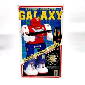 Vintage Battery Operated GALAXY Super Mechanic Fighter Robot Box Made in Japan!! - Picture 1 of 4