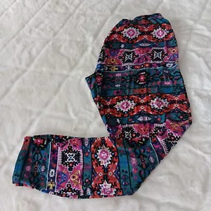 Bobbie Brooks colorful southwestern aztec leggings plus size 2XL - Picture 1 of 10