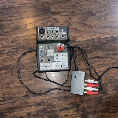 Behringer Xenyx Mixer 502  2-Bus Mic Pre Amp Premium Sound with UCA-200 No Ac Co - Image 1 of 3