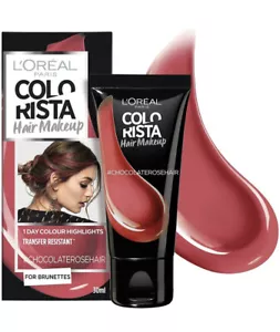 Maquillaje para cabello L'Oreal Colorista temporal morena color de cabello choc rosa - Imagen 1 de 1