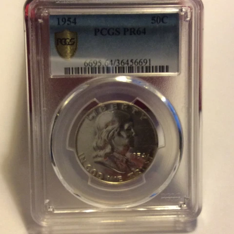 1954 PROOF SET P26 2 COINS ARE GRADED HALF PCGS PR 64 CENT ICG PR62 RD Cover