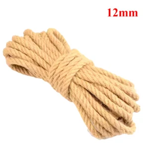 1-100 Meter Natural Brown Shabby Rustic Twine String Shank Craft Jute ∅ 1mm-12mm - Picture 1 of 21