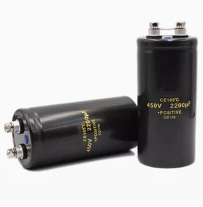 Inversor condensador electrolítico de aluminio perno 450v 2200uf 50x105 mm 1/10/20 piezas - Imagen 1 de 6