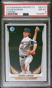 Carta 2014 Bowman Prospects cromata Jacob Degrom Rookie Psa 8!!!! - Foto 1 di 2