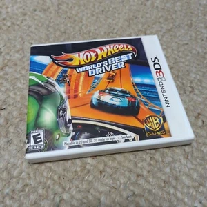 Hot Wheels World's Best Driver Nintendo 3DS Complete In Box CIB - Picture 1 of 5