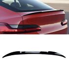 Gloss Black Car Rear Trunk Spoiler Lip Roof Wing For BMW X4 G02 2018-2022