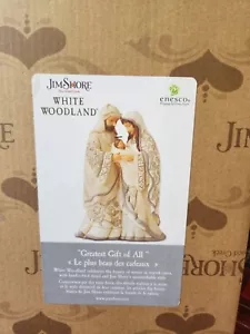 Figura SAGRADA FAMILIA JIM SHORE White Woodland GRAN REGALO DE TODOS 6015162 ¡Nueva! - Imagen 1 de 7
