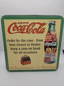 Vintage Tin Can Coca-Cola Tin Box 8.5 x 8.5 - Picture 1 of 5
