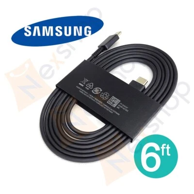 Original Samsung EP-DW767 6ft(1.8m) 3AMP Super Fast USB-C to USB-C Cable - Image 1 of 3