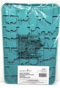 Pampered Chef 100183 12.5" x 8.5" Silicon Summer Cookie Mold -Molde Para Galleta - Picture 1 of 4