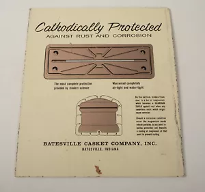 Batesville Casket Company Sign (J4R) Pannello in fibra protetto catodicamente (JSF6) - Foto 1 di 9