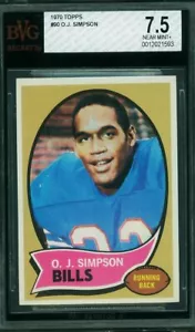 1970 Topps #90 O.J. Carta Simpson Rookie Classificata RC BVG 7,5 Bellezza! - OJ tutto il giorno - Foto 1 di 2