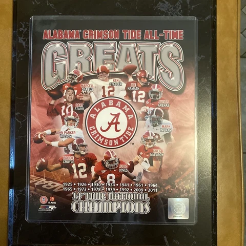 ALABAMA CRIMSON TIDE Wall PLAQUE - 14 Time National Champs Cover