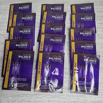 JOICO Color Balance Purple Shampoo & Conditioner Duo Packets .34 oz - LOT OF 15 - Image 1 of 4
