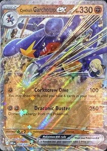 Pokemon TCG Cynthia's Garchomp ex - 104/182 SV10: Destined Rivals Double Rare - Picture 1 of 1