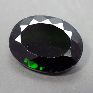 6.05 Cts SIGNIFICANT OVAL CUT (14 x 11 mm) 100% NATURAL GREEN CHROME DIOPSIDE - Picture 1 of 7