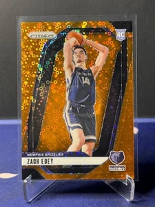 2024-25 Panini Prizm Zach Edey Fast Break Orange Disco #249 /125 - Picture 1 of 2