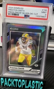 2024 Donruss Press Proof Silver Die Cut #138 Preston Smith 75/75 Bookend! PSA 9 - Foto 1 di 3