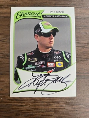 2010 KYLE BUSCH WHEELS ELEMENT AUTOGRAPH NICE - Image 1 of 2