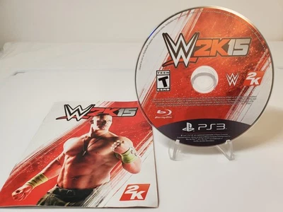 WWE 2K15 Sony PlayStation 3 PS3 2014 Wrestling Game Disc Only & Manual Booklet - Image 1 of 4