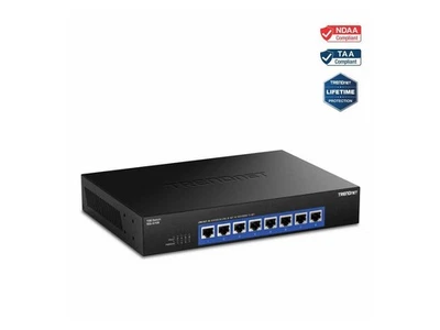 TRENDnet 8-Port 10G Switch, TEG-S708, 8 x 10G RJ-45 Ports, 160Gbps Switching - Image 1 of 4