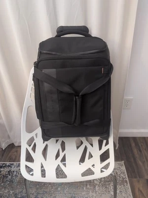 Briggs & Riley ZDX Upright Rolling Duffel Bag, Black, Carry-On 21" ZXUWD121-4 - Image 1 of 4