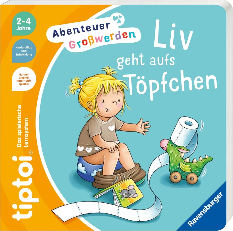 Ravensburger 49301 tiptoi Abenteuer Großwerden Liv geht aufs Töpfchen 2-4