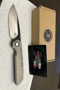 Bad Habits Mfg. MOFO Folding Knife Titanium S30V Timascus Kit Two Tone Blade - Picture 1 of 16