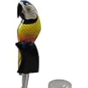 Bird Tap Blue Parrot Beer Wooden Lever Handle Breweriana Sports Bar Kegerator - Picture 1 of 4