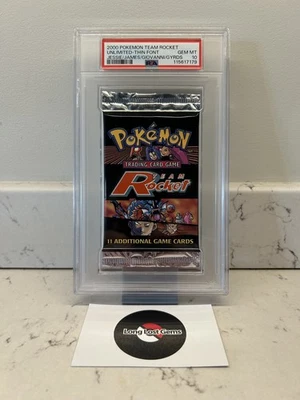 J&J/Gio/Gyrds PSA 10 Como Nuevo EAM ROCKET Booster Sellado 2000 Pokémon Foto 1 de 3
