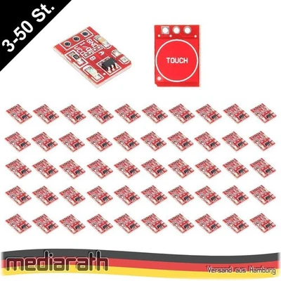 TTP223 2,5-5,5V Kapazitiver Capacitive Touch Button Sensor Arduino Raspberry Pi - Bild 1 von 4