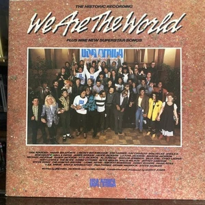 WE ARE THE WORLD {Michael Jackson} USA Africa (1985 Vinyl, LP) plus 9 new songs - Picture 1 of 7