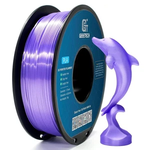 Geeetech Silk PLA 3D Printer Filament 1kg 1.75mm Glossy Silk Purple PLA Filament - Picture 1 of 8