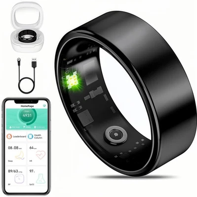 Smart Ring Fitness Tracker für iOS & Android - Schlafmonitor Herzfrequenz Blut... - Bild 1 von 4