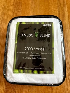 Queen Set Bambusmischung Laken Set UVP 199 $ *BRANDNEU* - Bild 1 von 6